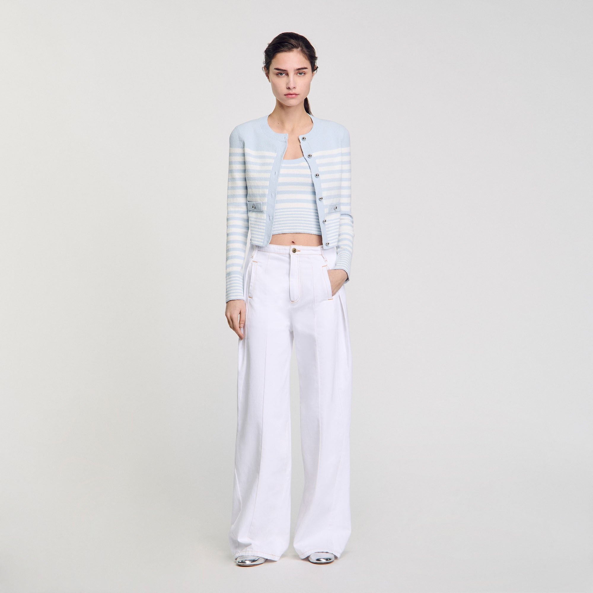 STRIPED CARDIGAN - 1