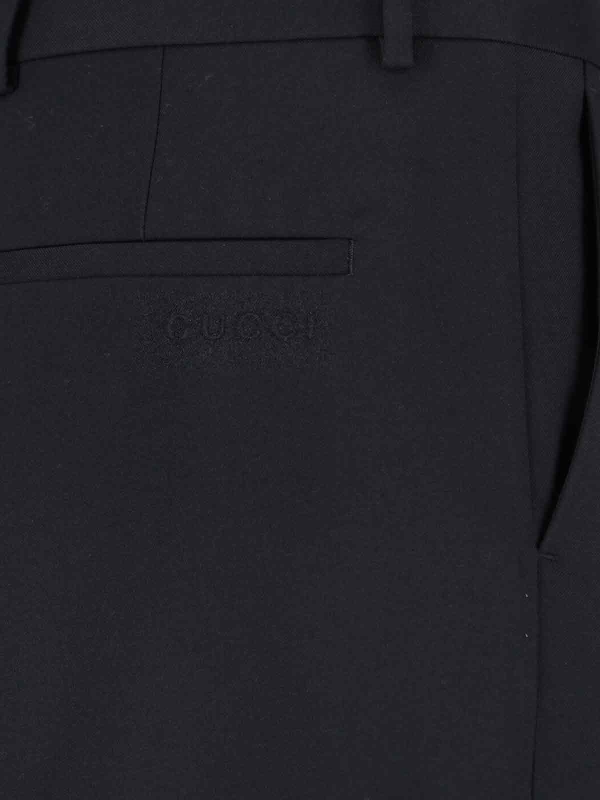 STRAIGHT WOOL PANTS - 4