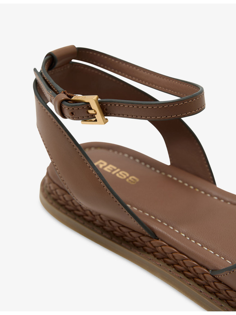 REISS Emma Leather Sandals outlook
