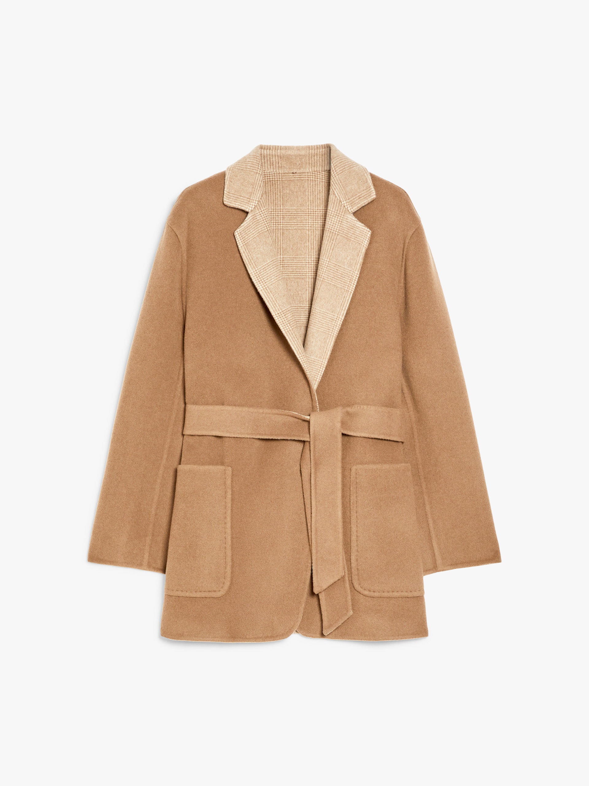 MIRKO Oversized reversible jacket in wool and cashmere - 1