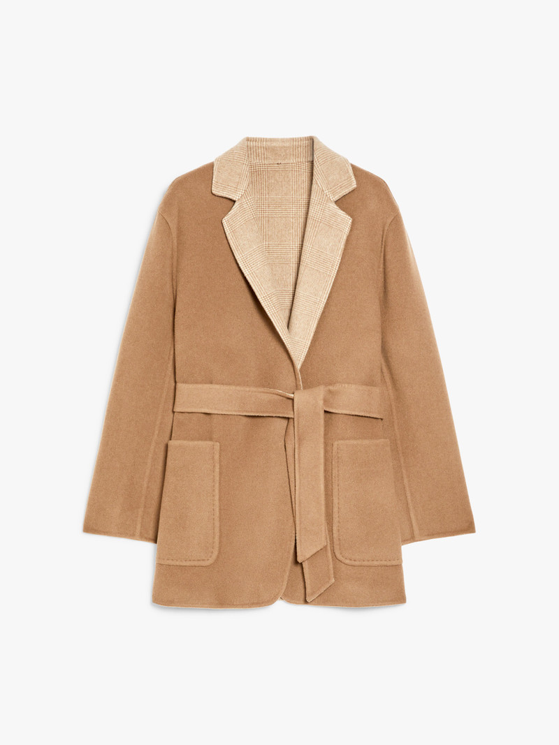 MIRKO Oversized reversible jacket in wool and cashmere 1