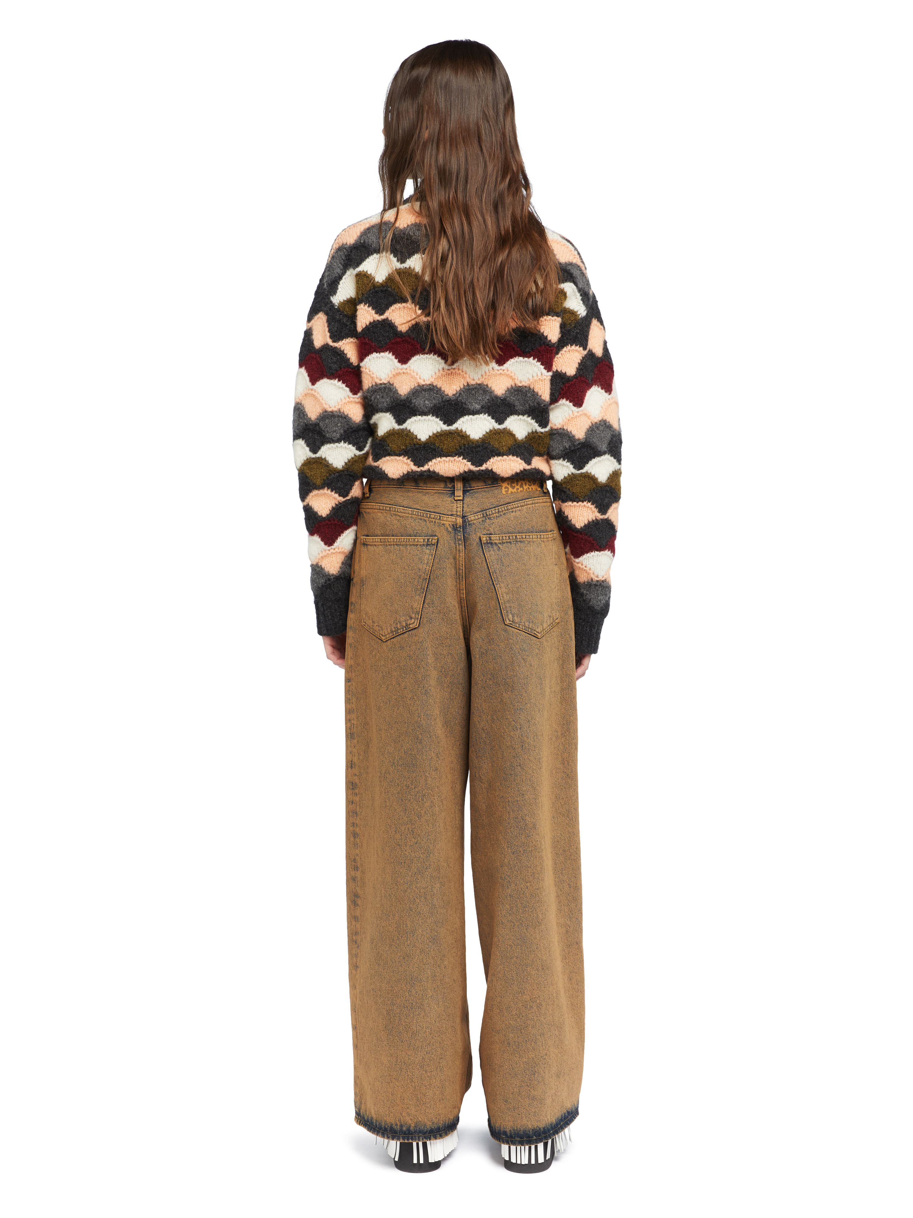 Desert Rose Wide Leg Denim Pants - 6
