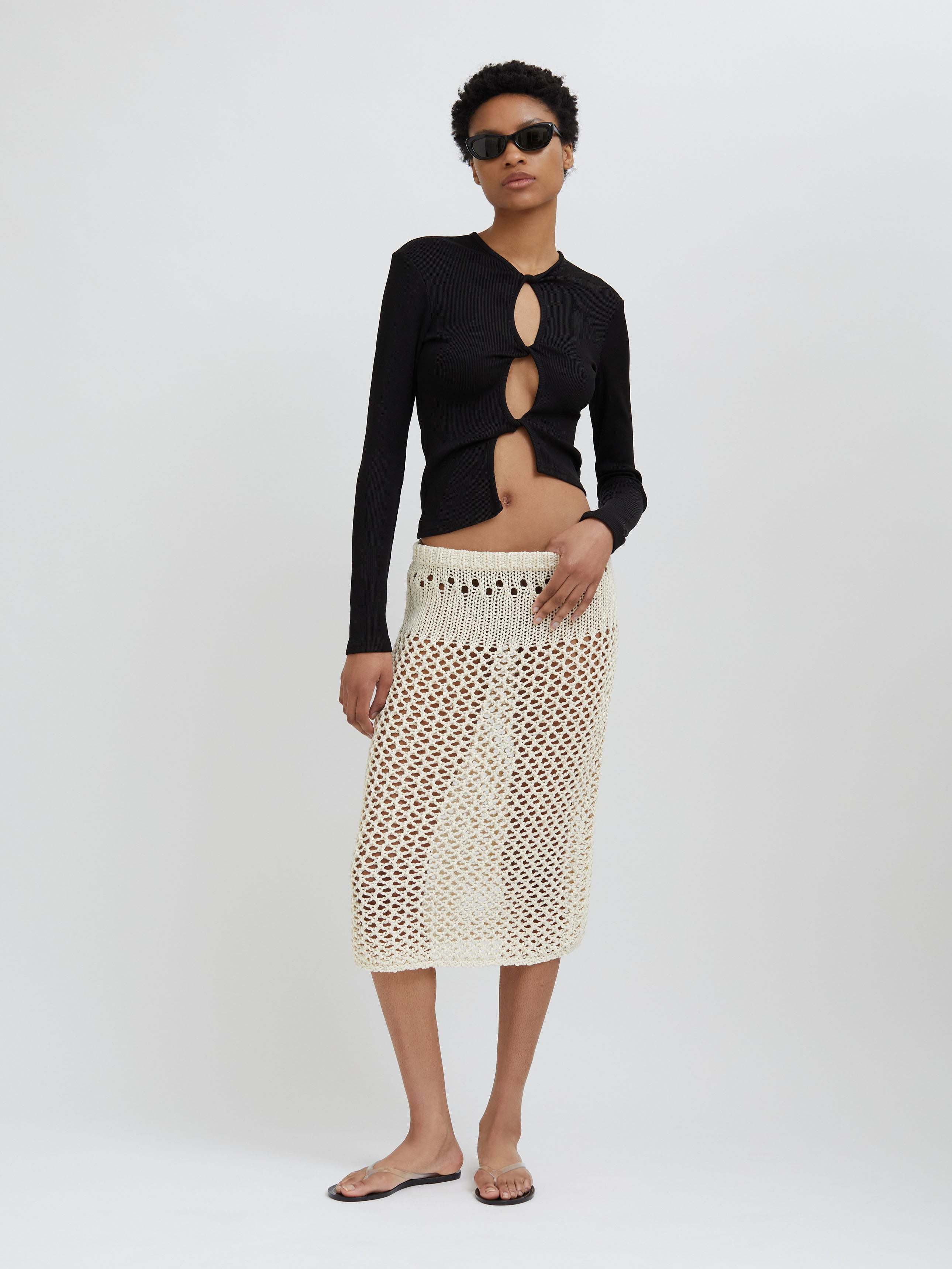 Open Twist Long Sleeve Top - 6