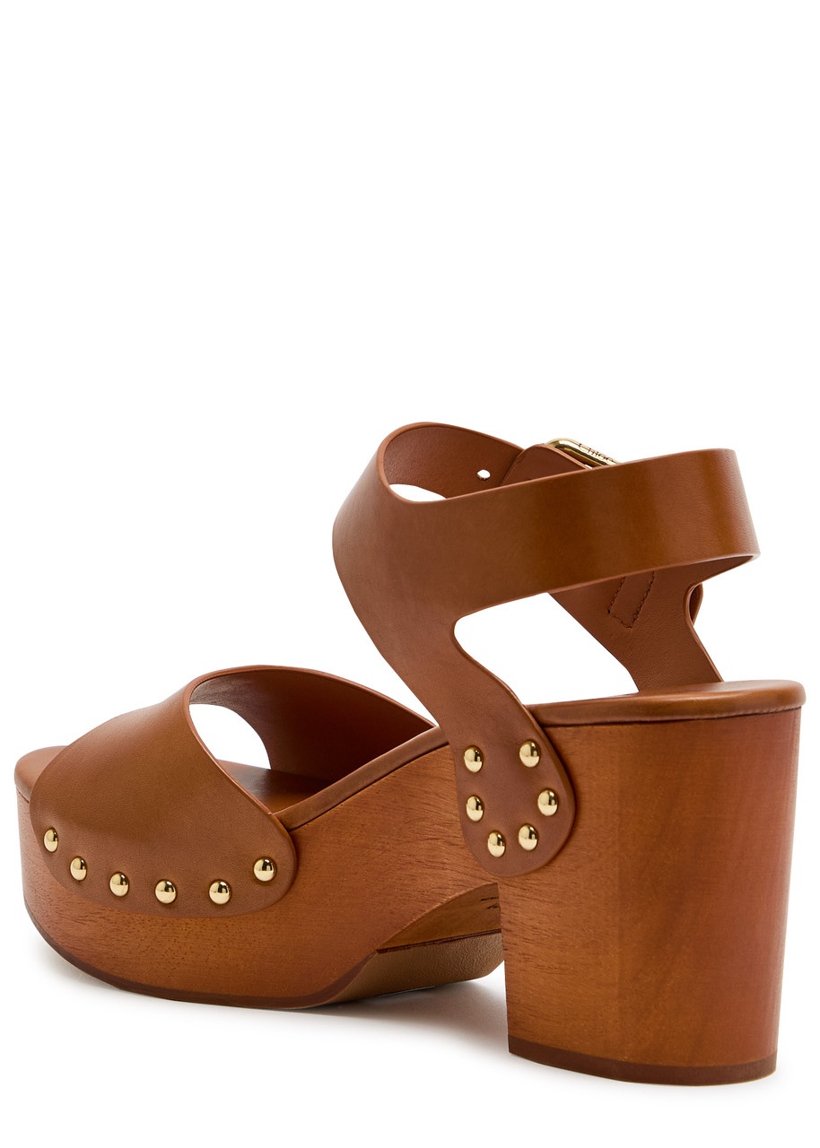 Chloe Jeannette Leather Platform Sandals - 2