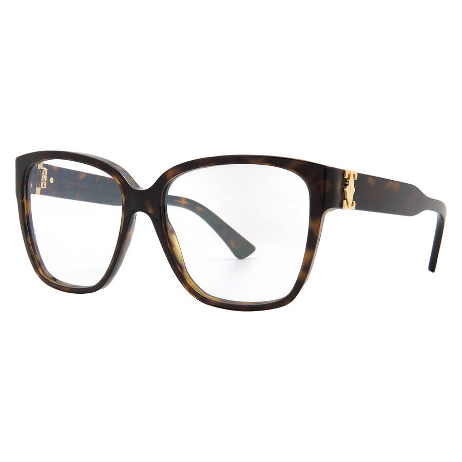 Cartier C Decor Demo Butterfly Ladies Eyeglasses CT0451O 002 55 - 2