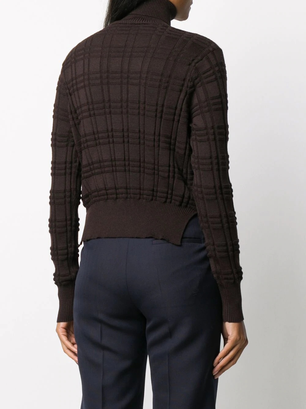 roll neck long-sleeved jumper - 4