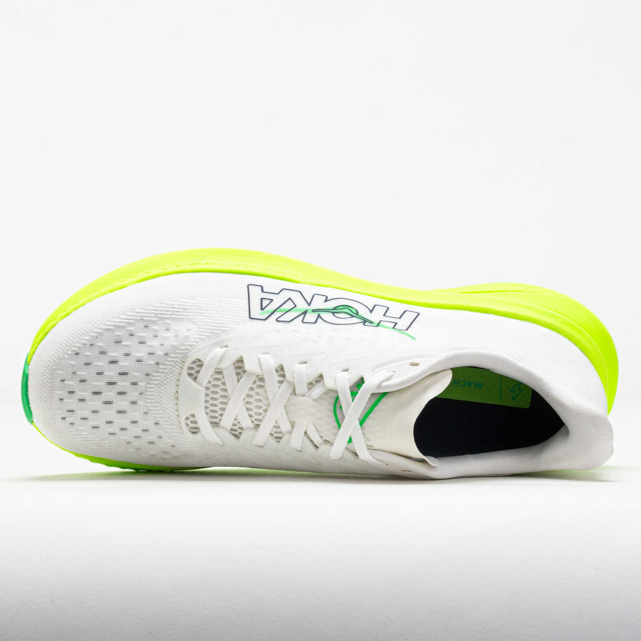 HOKA Mach 6 Men's White/Neon Lime - 3