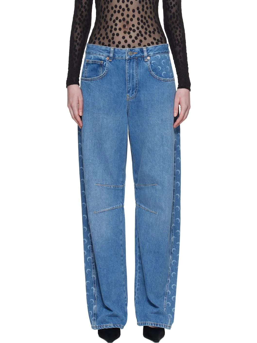 Blue Barrel Denim Jeans - 1