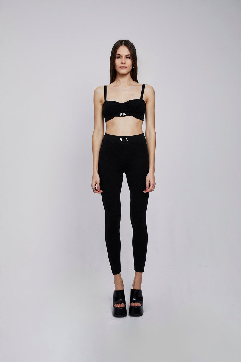 SIBILLE CROPPED LEGGING | BLACK 4