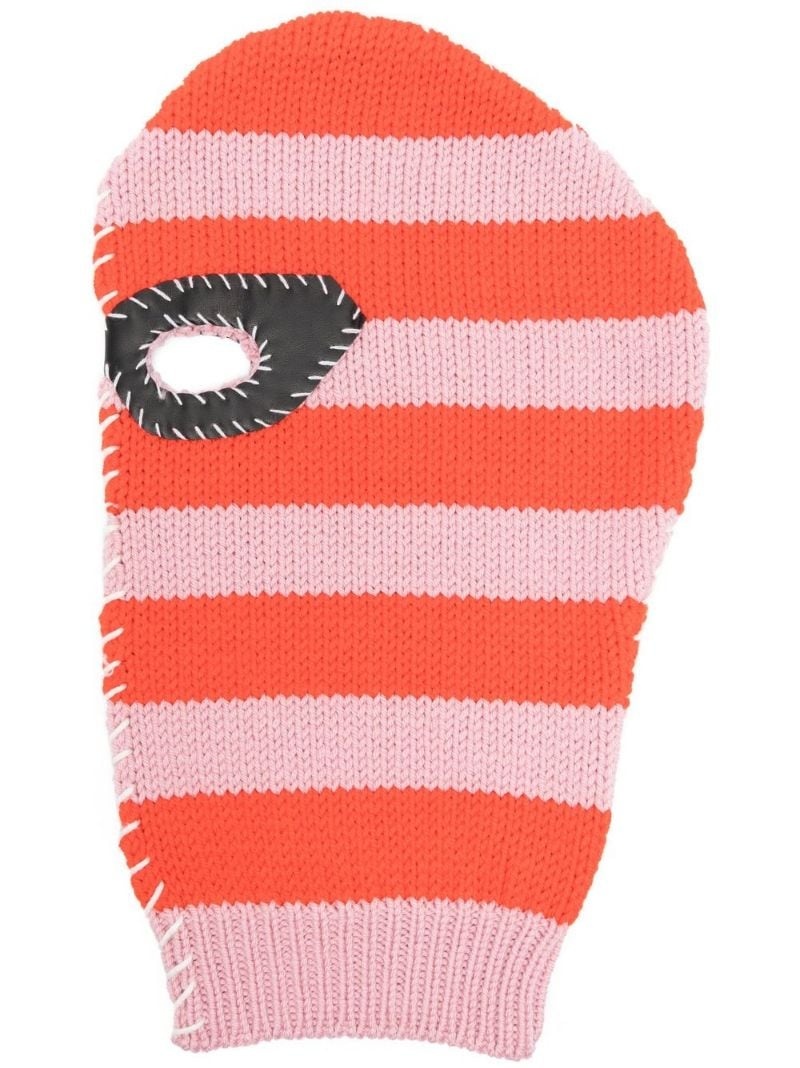 striped knitted balaclava - 1