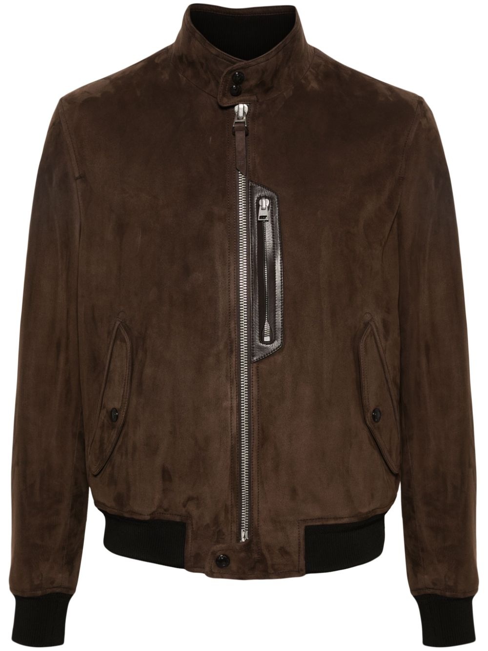 suede bomber jacket - 1