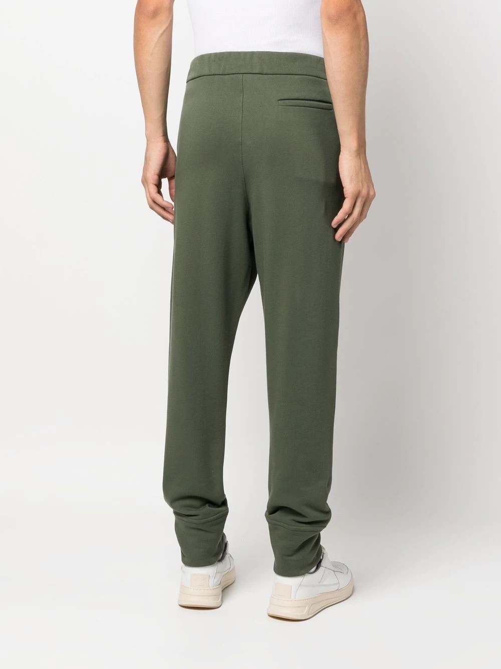 drawstring cotton track pants - 3