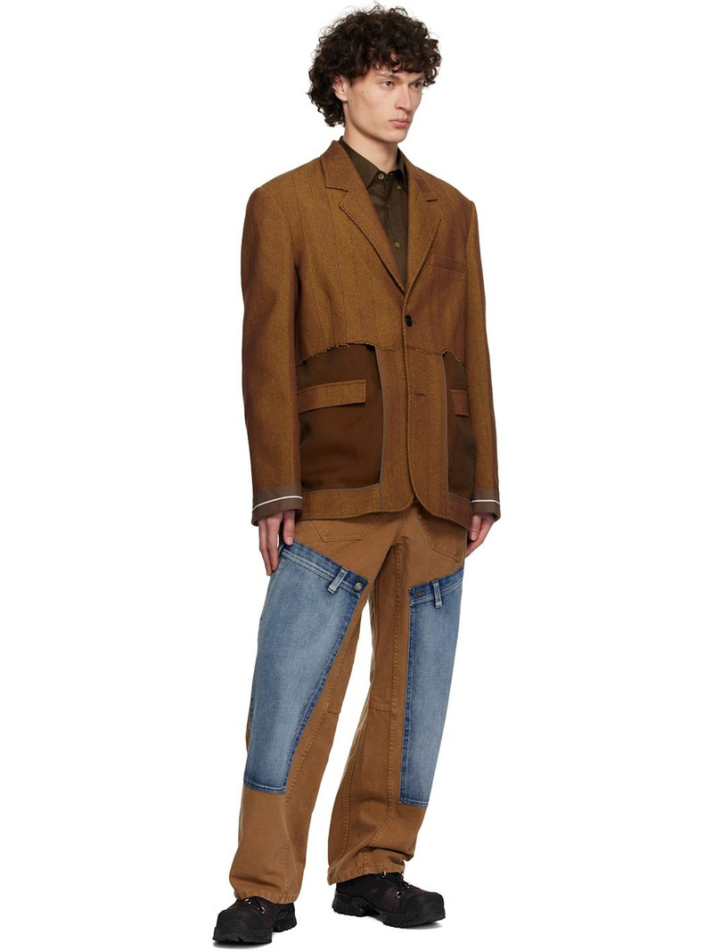 Andersson Bell Brown Inside Out Sheer Blazer outlook