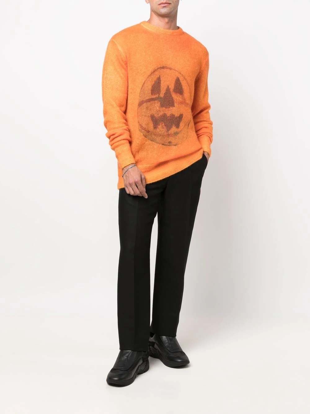 Ceramics-print crew-neck jumper - 2