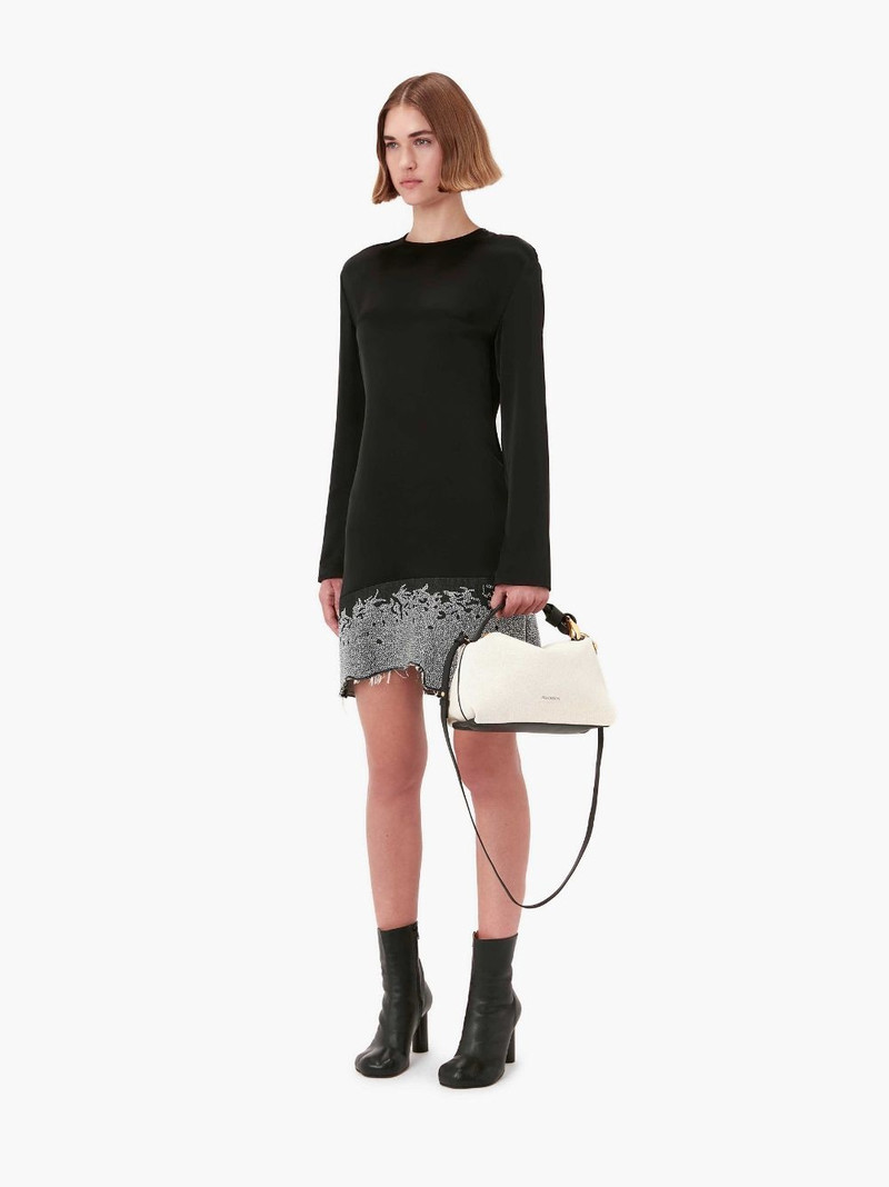 DISTRESSED GLITTER HEM DRESS 5