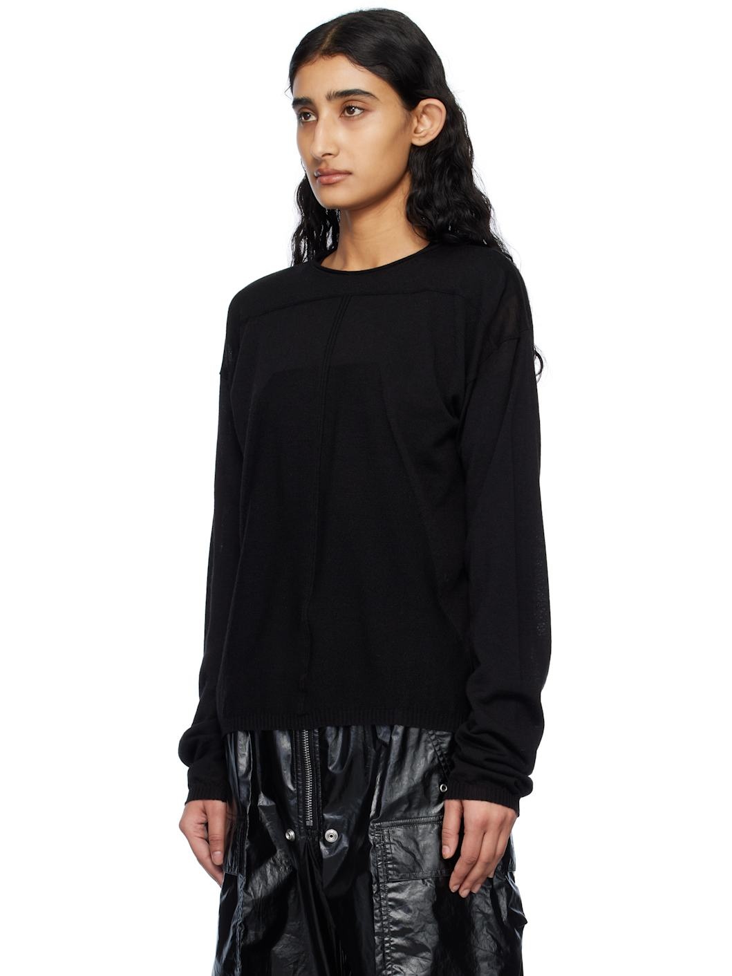 Black Hollywood Pull Sweater - 4