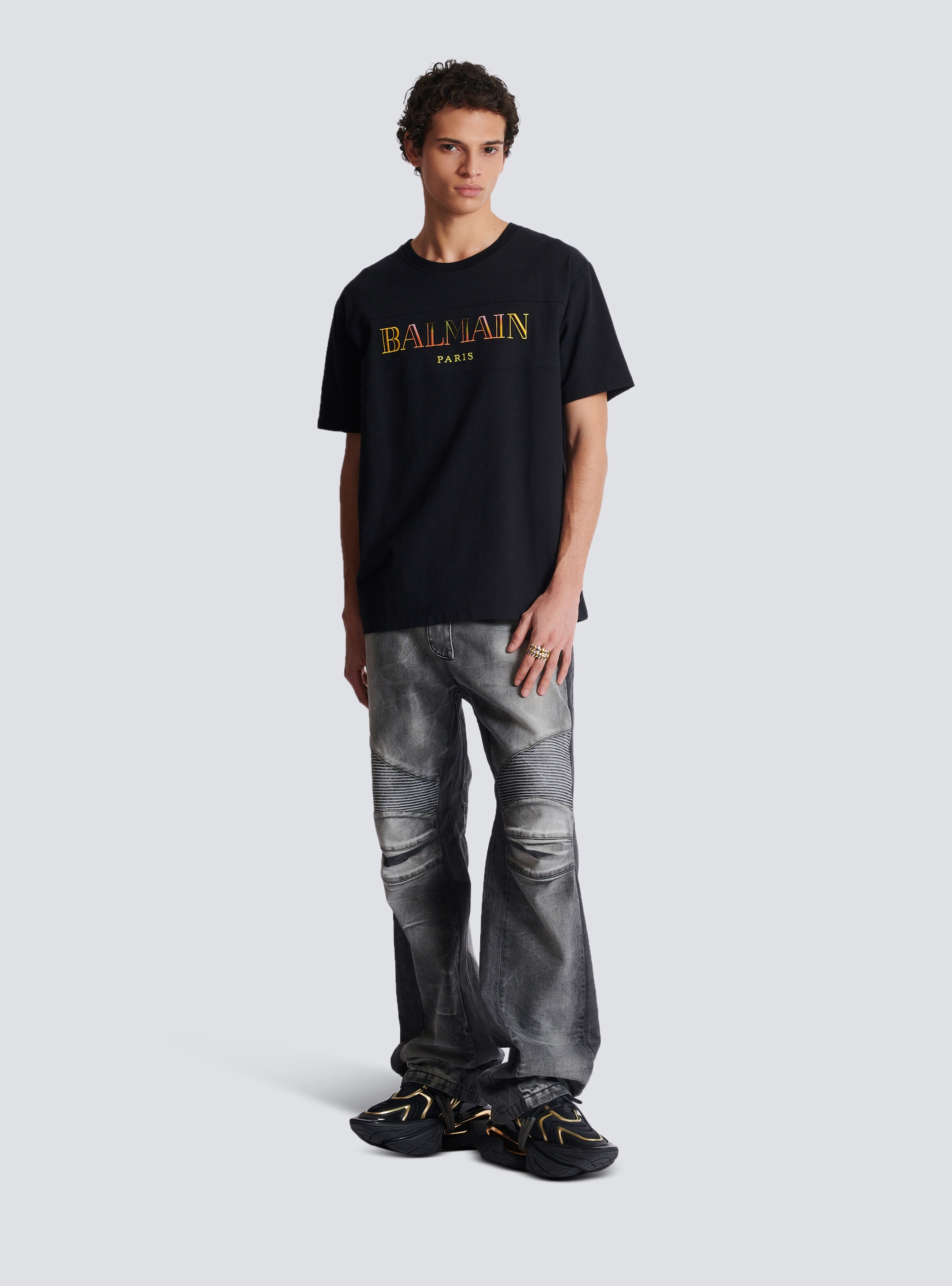 Vintage Balmain embroidered T-shirt - 2