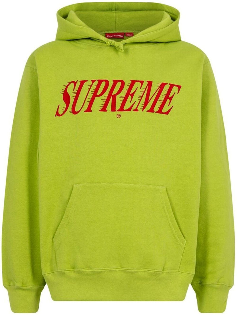 Crossover logo-print hoodie 1