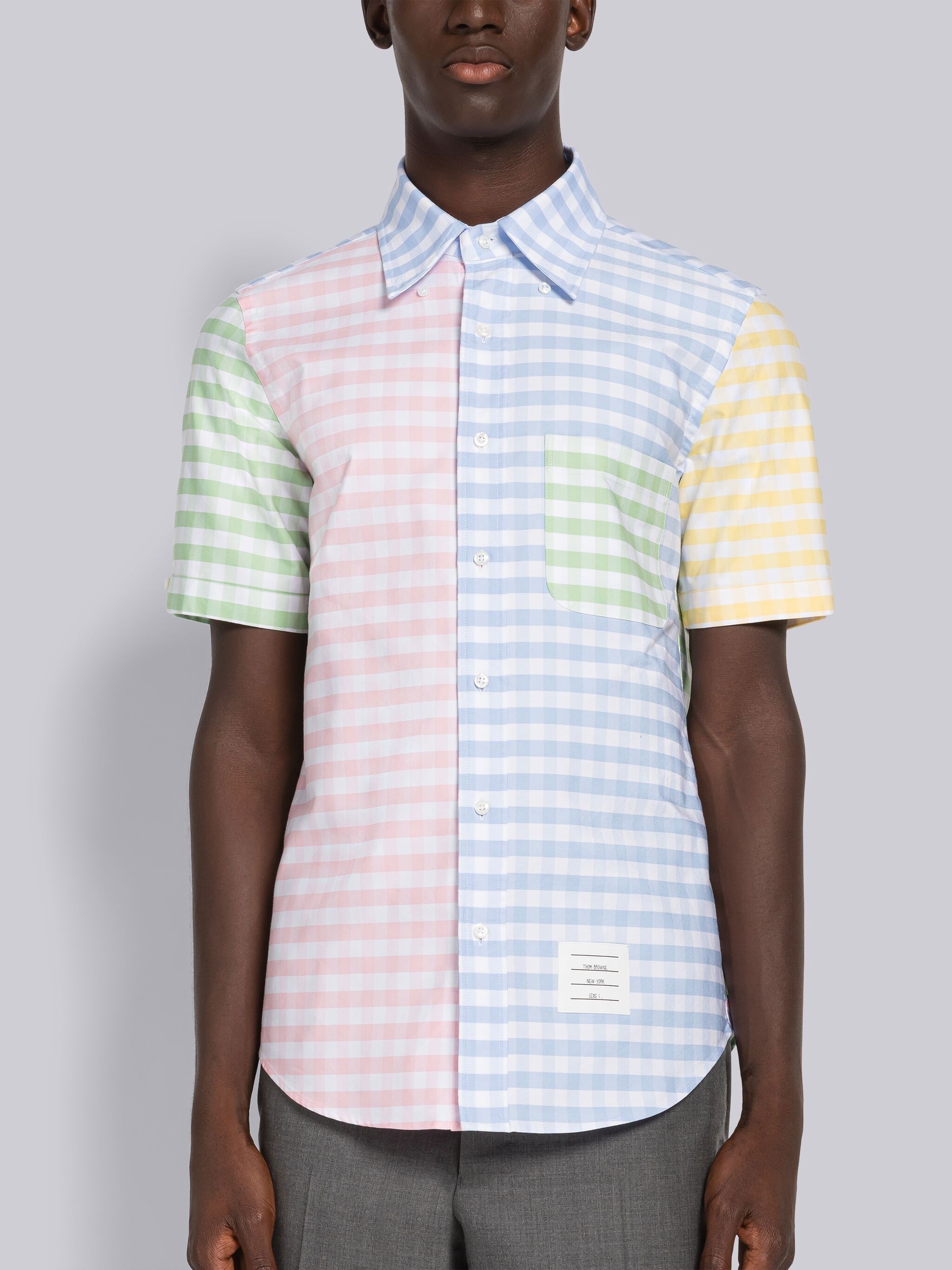 Fun-Mix Gingham Short Sleeve Shirt - 3