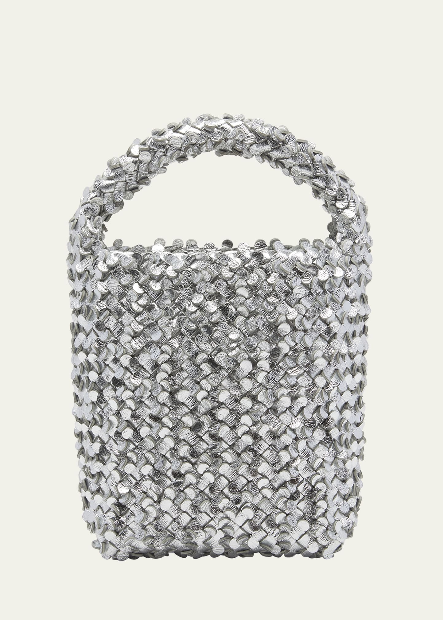 Cabat Metallic Sequin Bucket Bag - 1