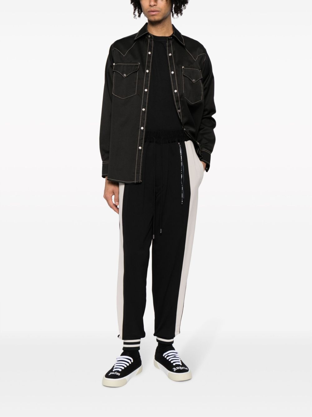 stripe-detail track pants - 2