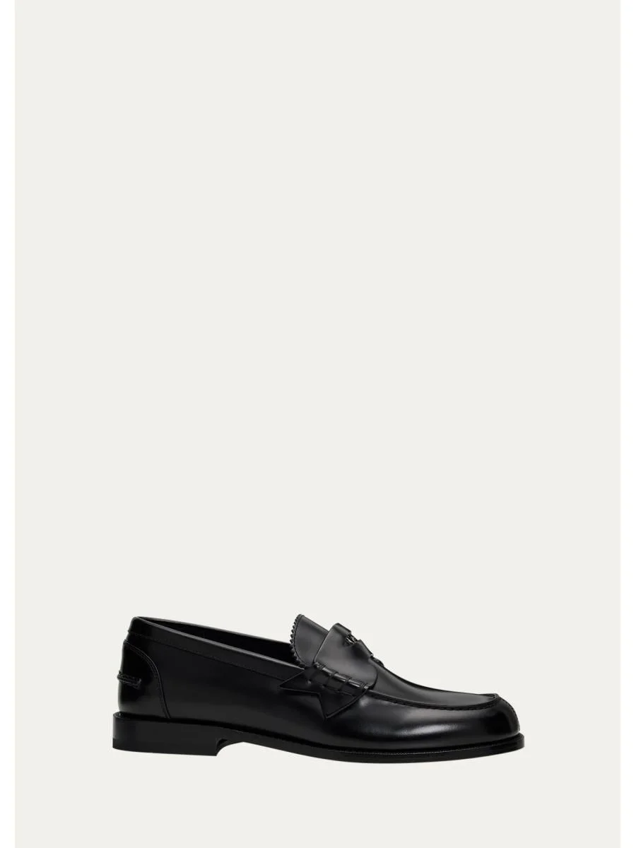 The Plato Leather Penny Loafers - 1
