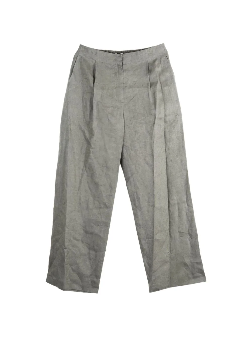 pleated wide-leg trousers - 1