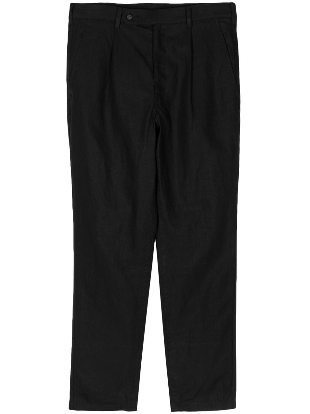 pleated linen trousers - 1