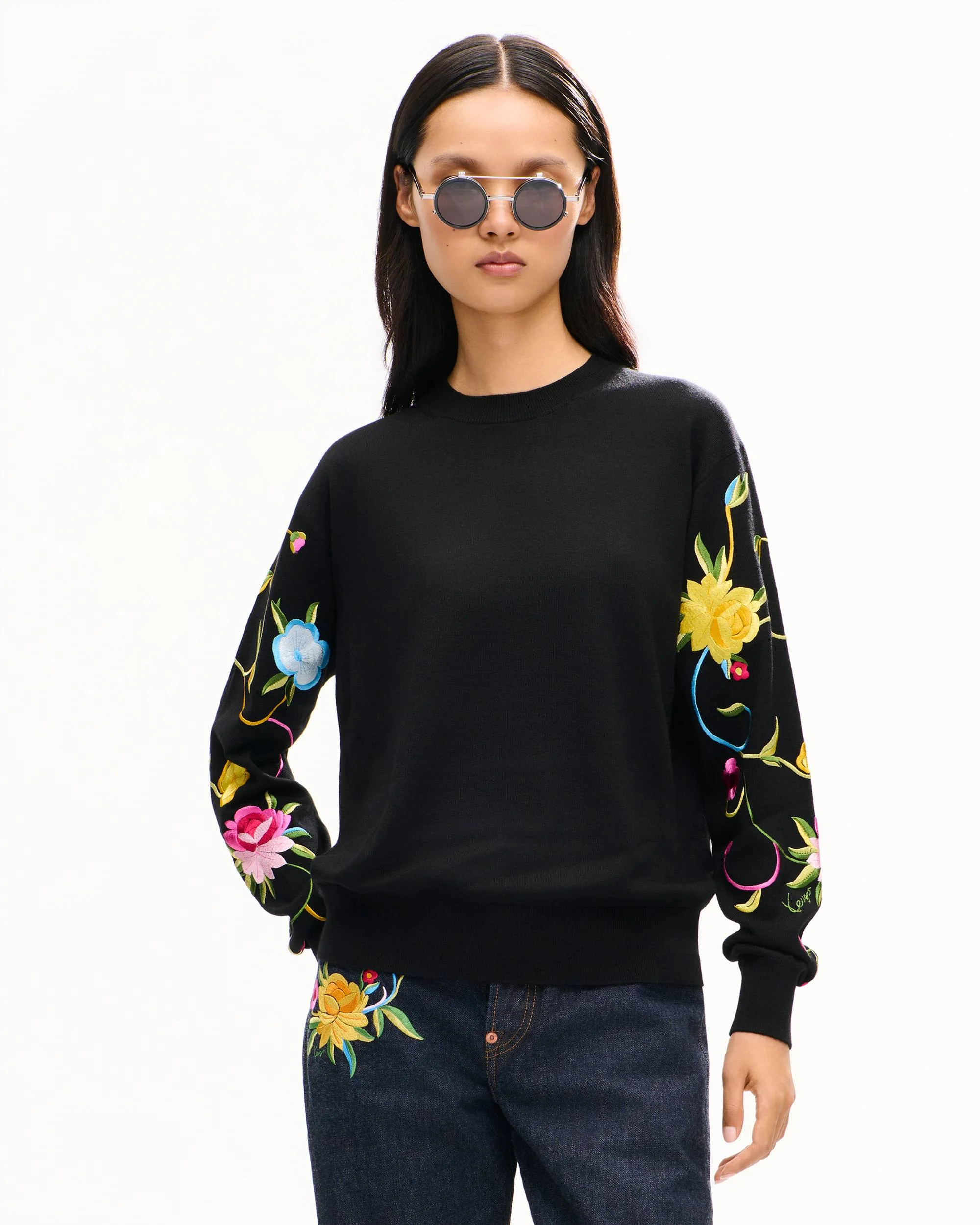 'KENZO Wildflower' jumper in wool and silk - 1