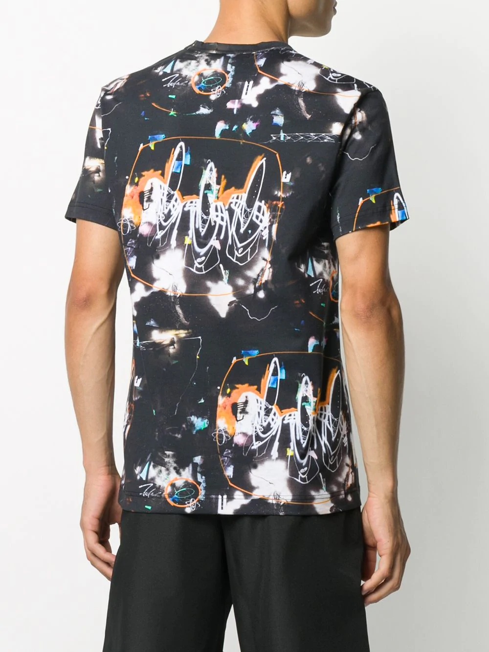 abstract graphic print T-shirt - 4