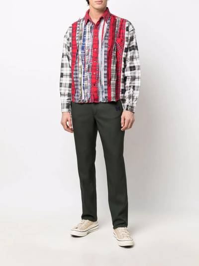 NEEDLES patchwork checked shirt outlook