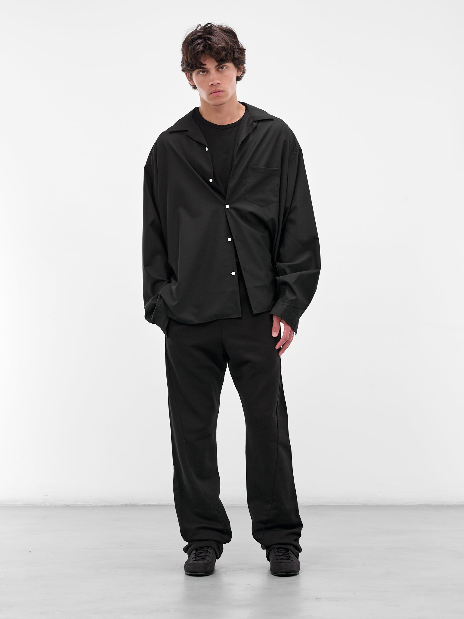 Black Cotton Sweatpants - 6
