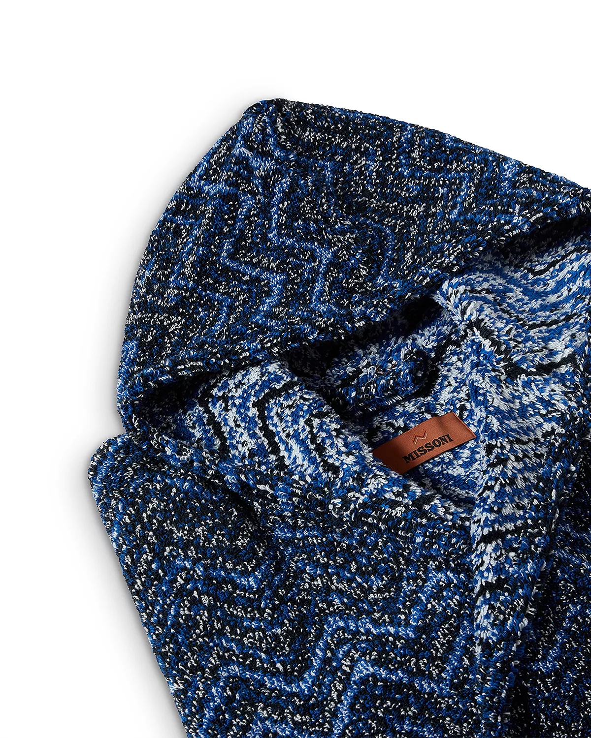 Azul Hooded Chevron Bathrobe - 2