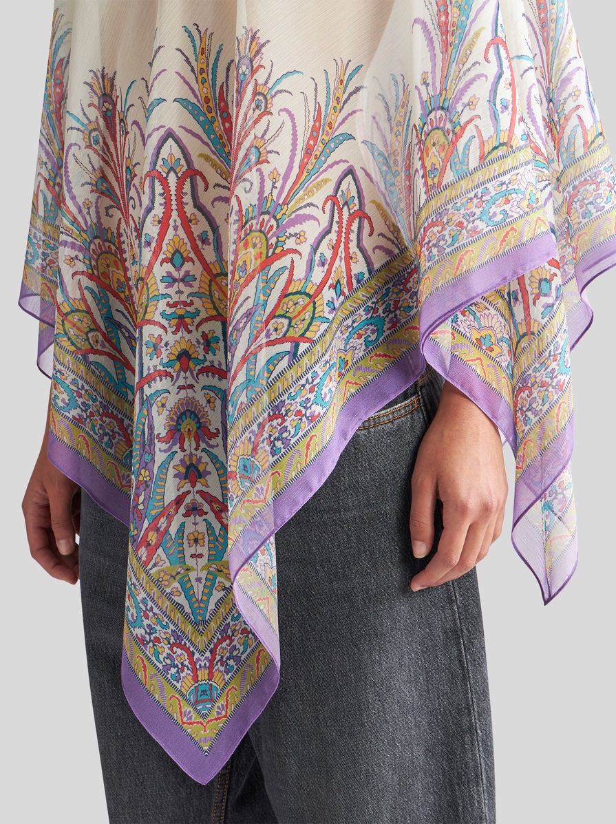 BEACH PONCHO WITH PRINT - 3