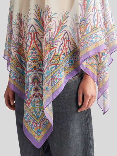 Etro BEACH PONCHO WITH PRINT outlook