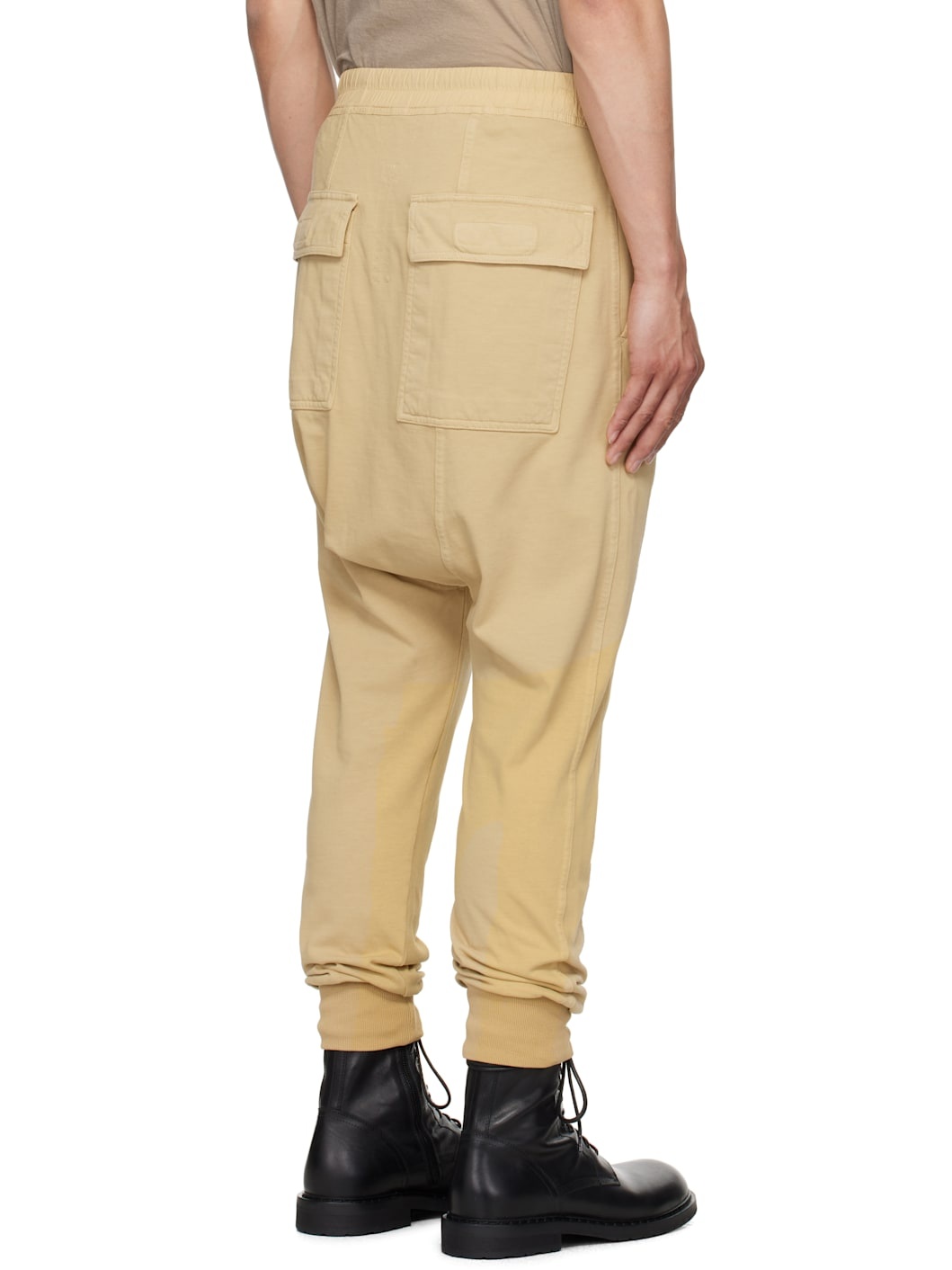 Beige Hollywood Drawstring Sweatpants - 3