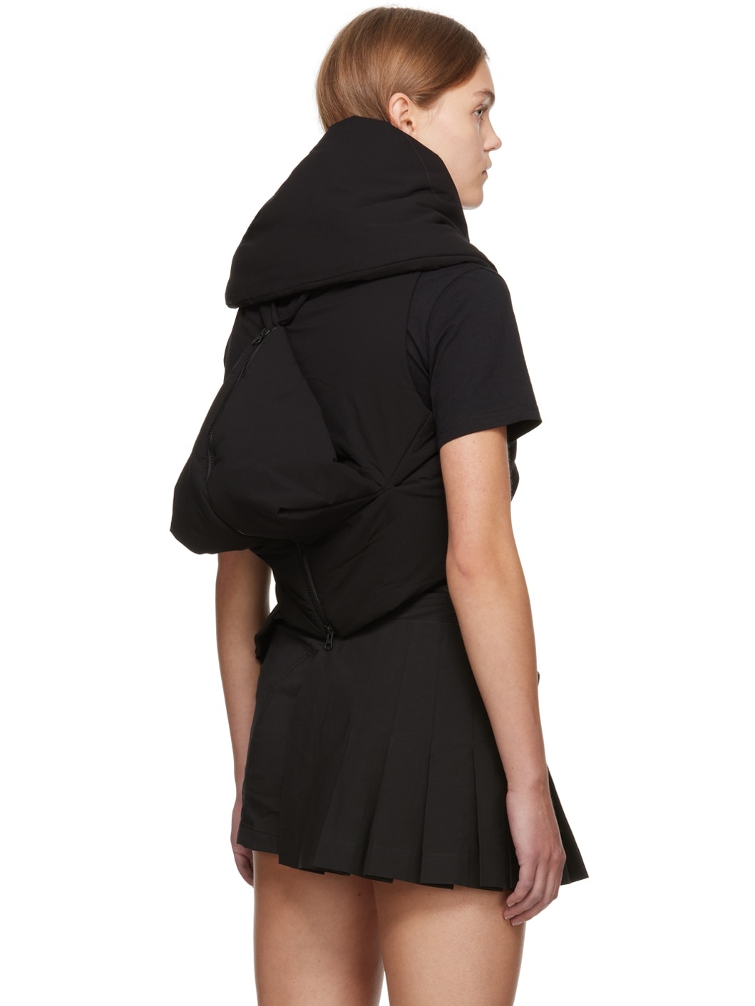 Black Origami Bag Vest - 3
