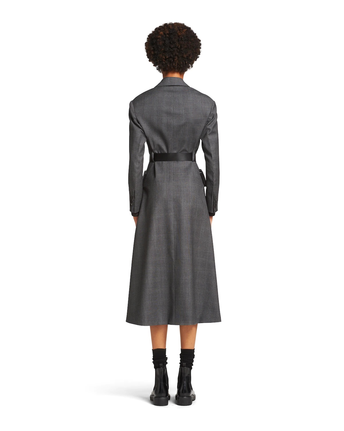 Single-breasted Prince of Wales check coat - 4