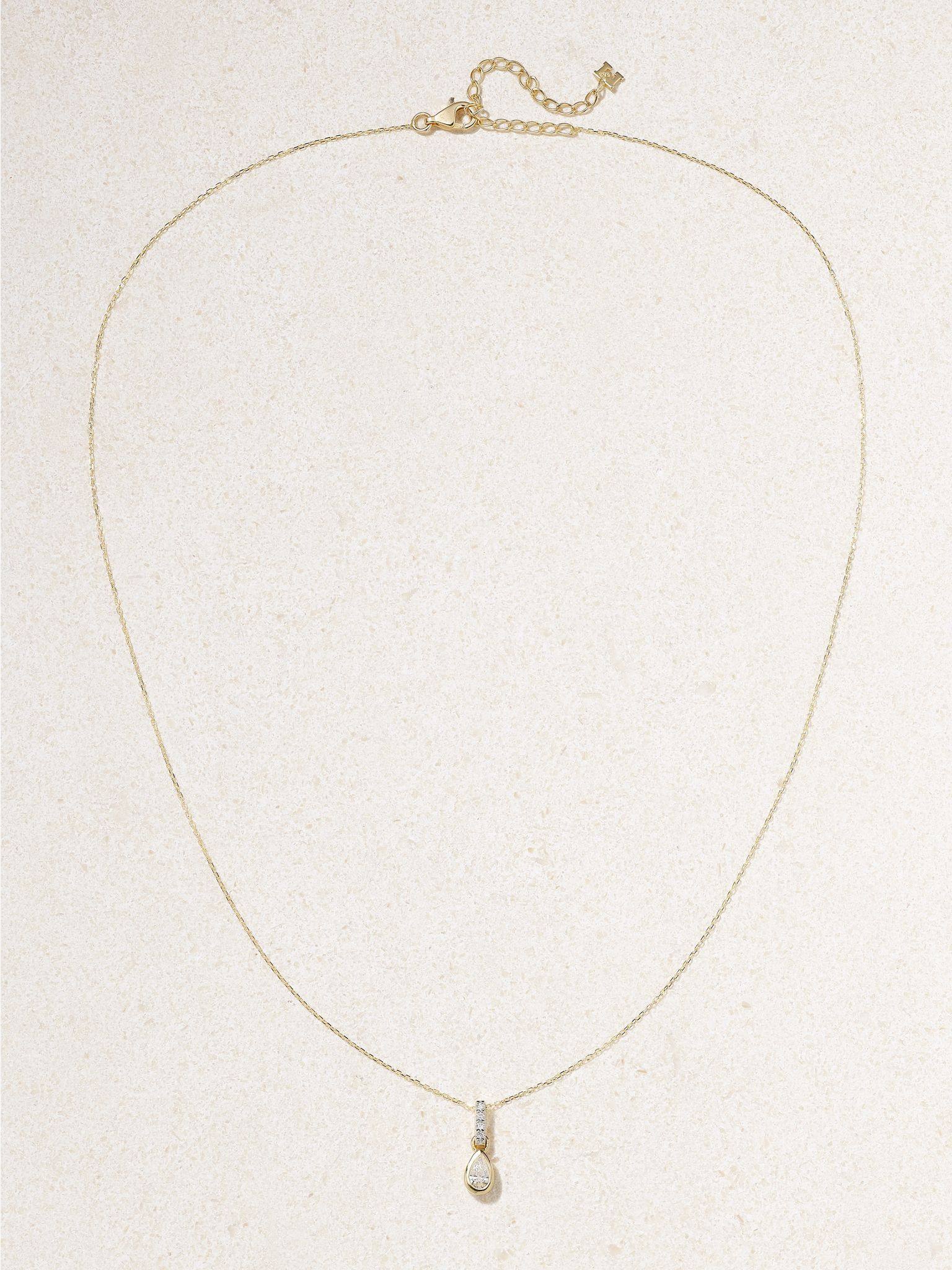 14-karat gold diamond necklace Gold - 4