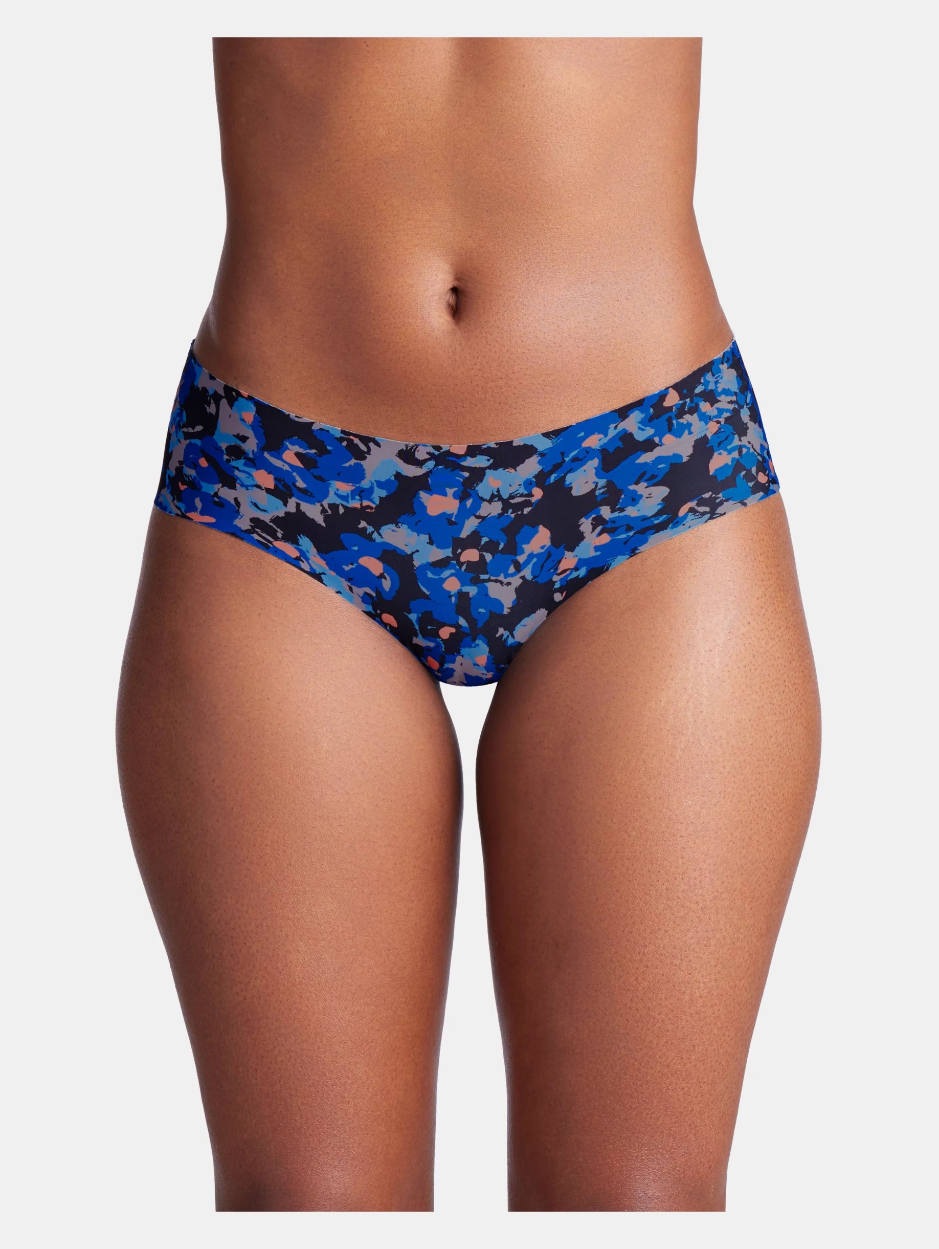 Women's UA Pure Stretch 3-Pack Printed No Show Hipster - 1
