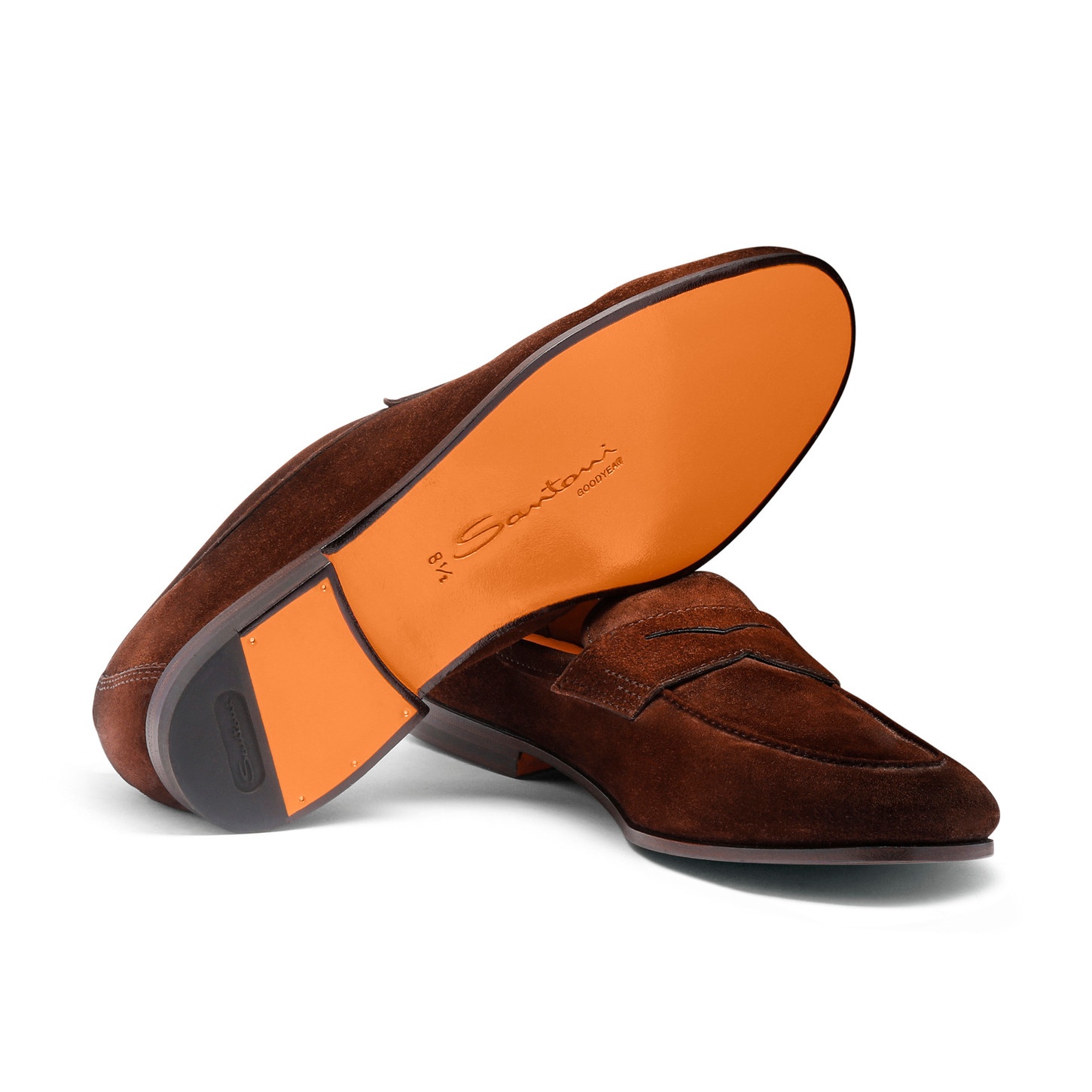 Men's dark brown suede Carlo loafer - 4