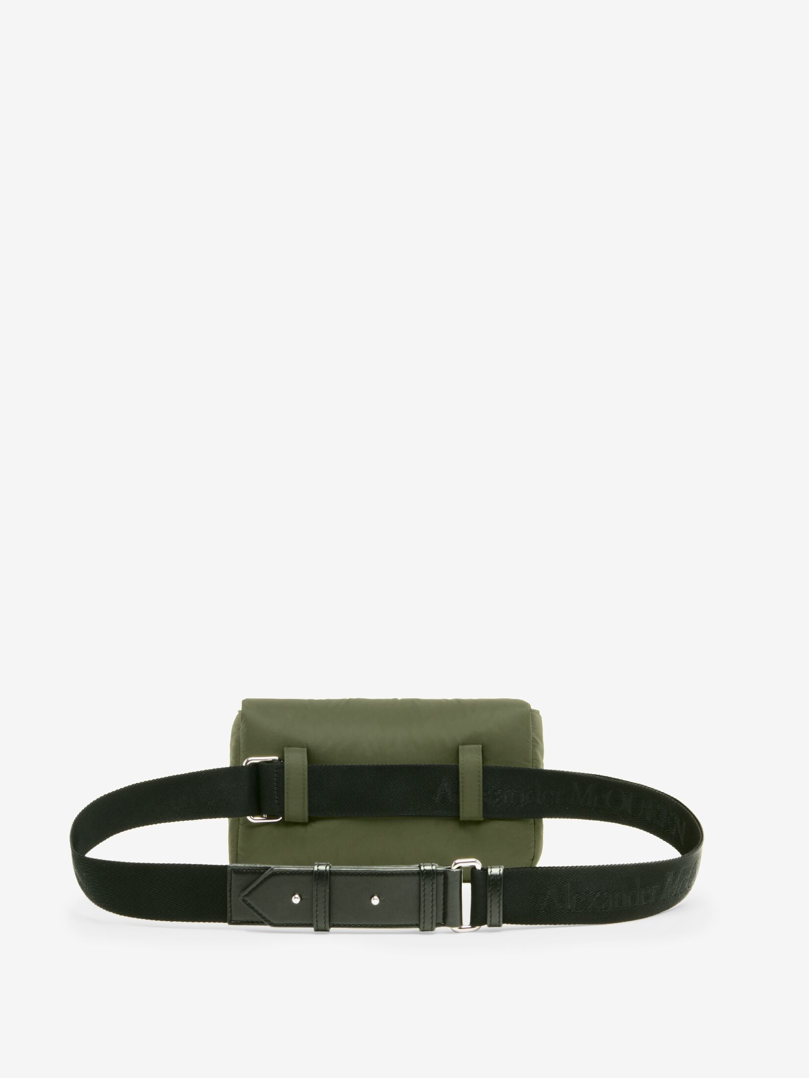 【送料&関税込】Alexander McQueen Black Nylon The Puffy Knuc Alexander McQueen Men's The Puffy Knuckle Bum Bag in Khaki