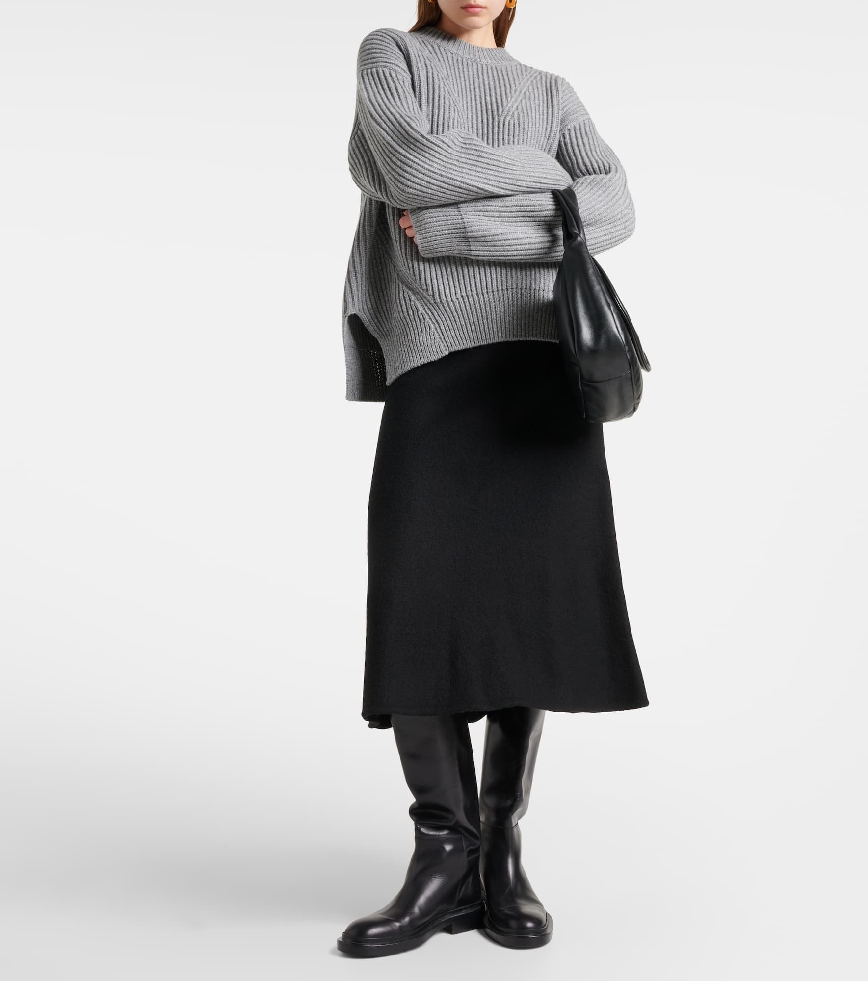 Wool midi skirt - 2