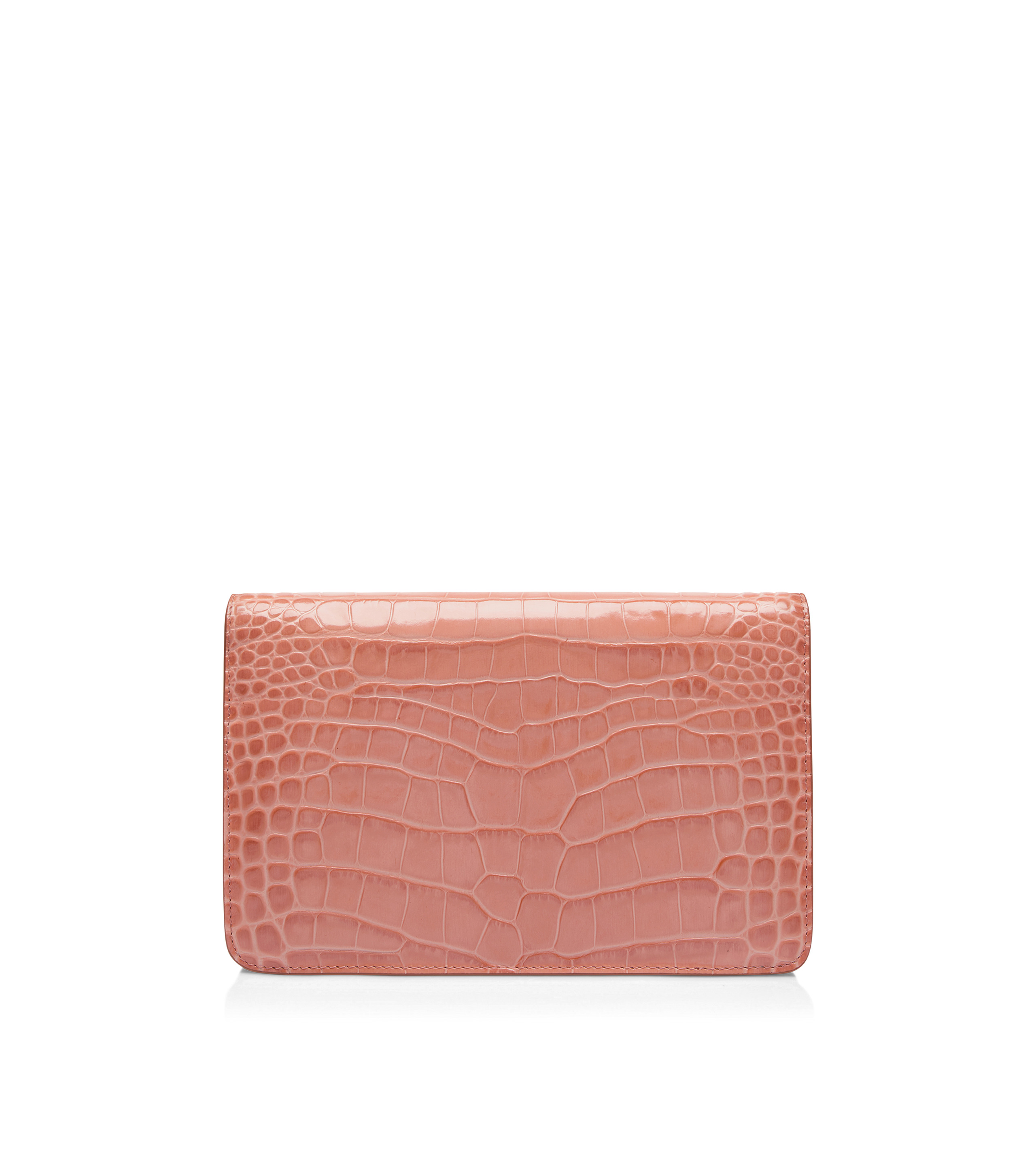 STAMPED CROCODILE LEATHER WHITNEY SMALL SHOULDER BAG - 3