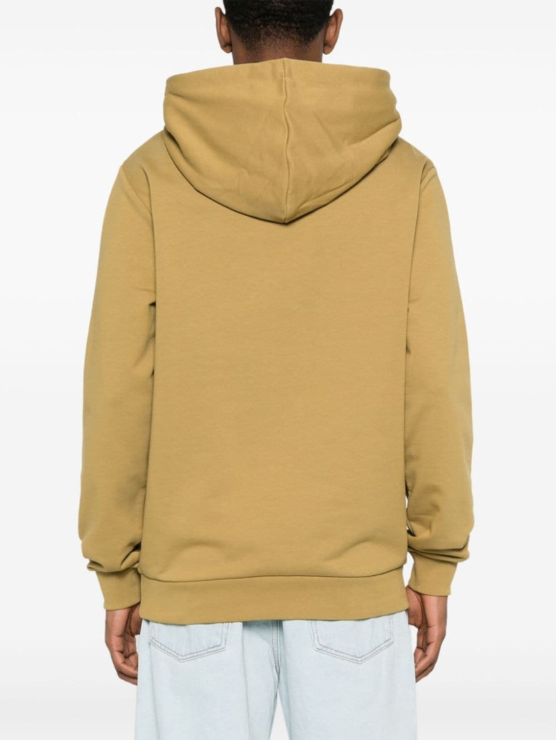 logo-flocked cotton hoodie 4