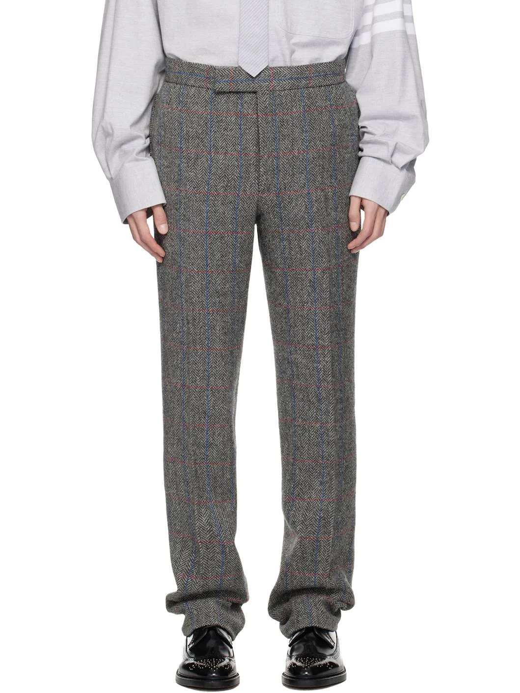 Gray Hunting Tweed Trousers - 1