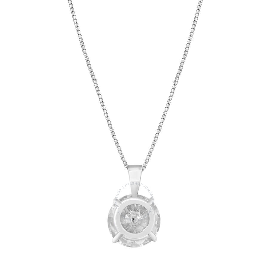 Brilliant Diamond - Brilliant Diamond 14KT White Gold 2.00 Carat Lab Grown Diamond Pendant Necklace for Women - 4