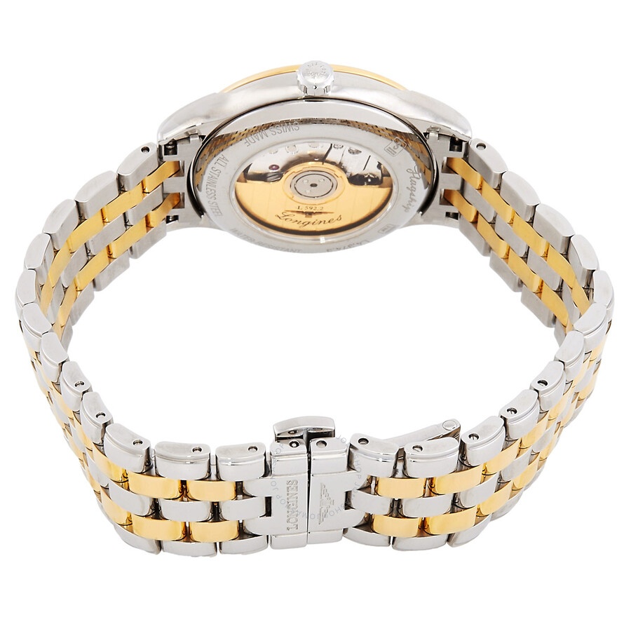Longines Flagship Automatic Diamond Gold Dial Ladies Watch L4.374.3.37.7 - 3