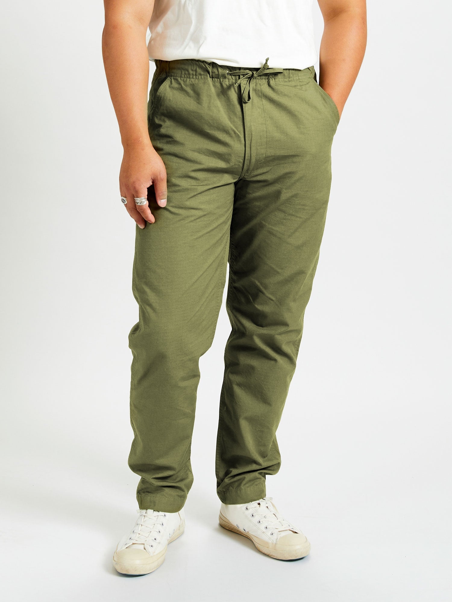 New Yorker Pants in Army Ripstop - 2