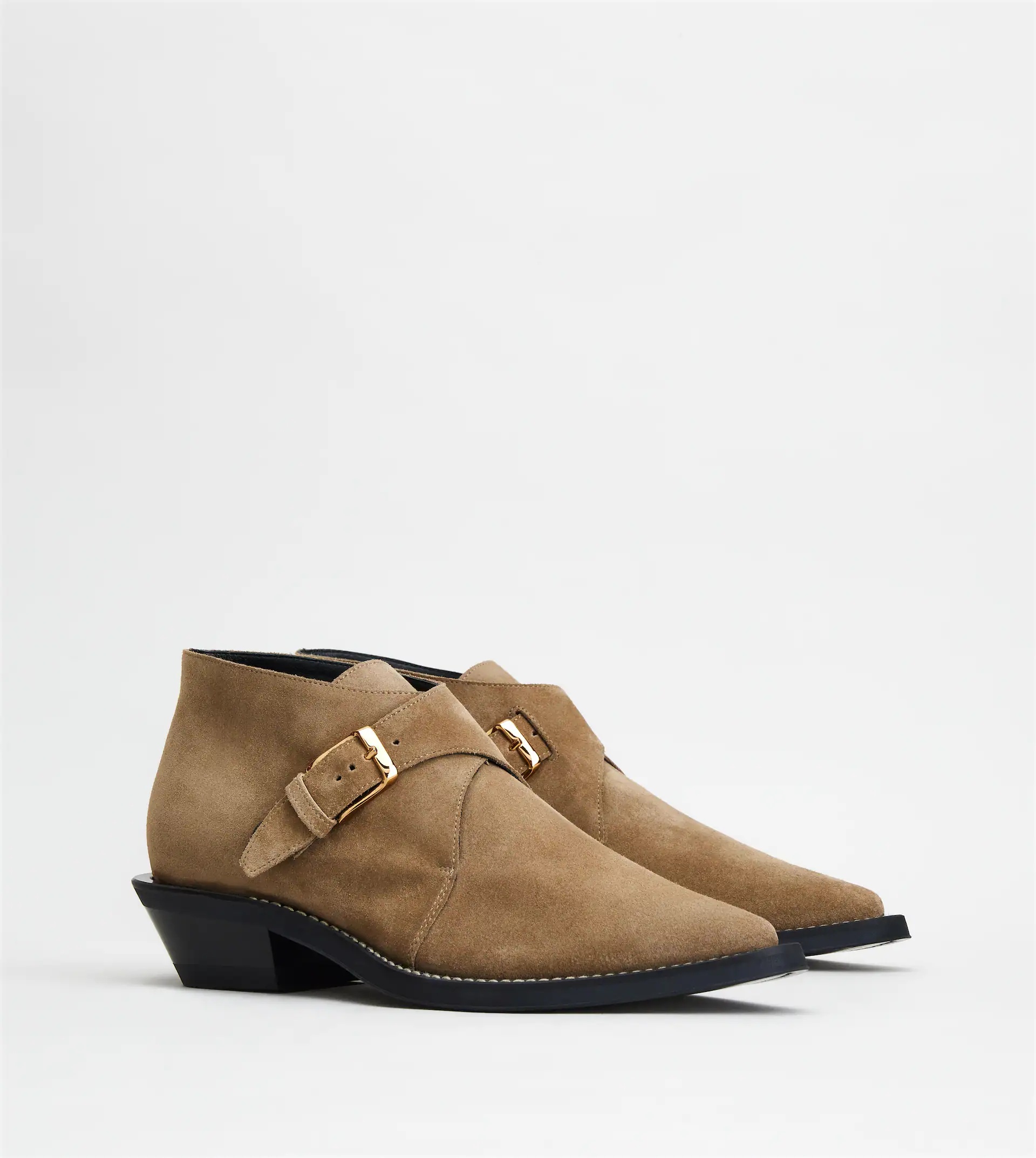 MONKSTRAPS IN SUEDE - BEIGE - 2